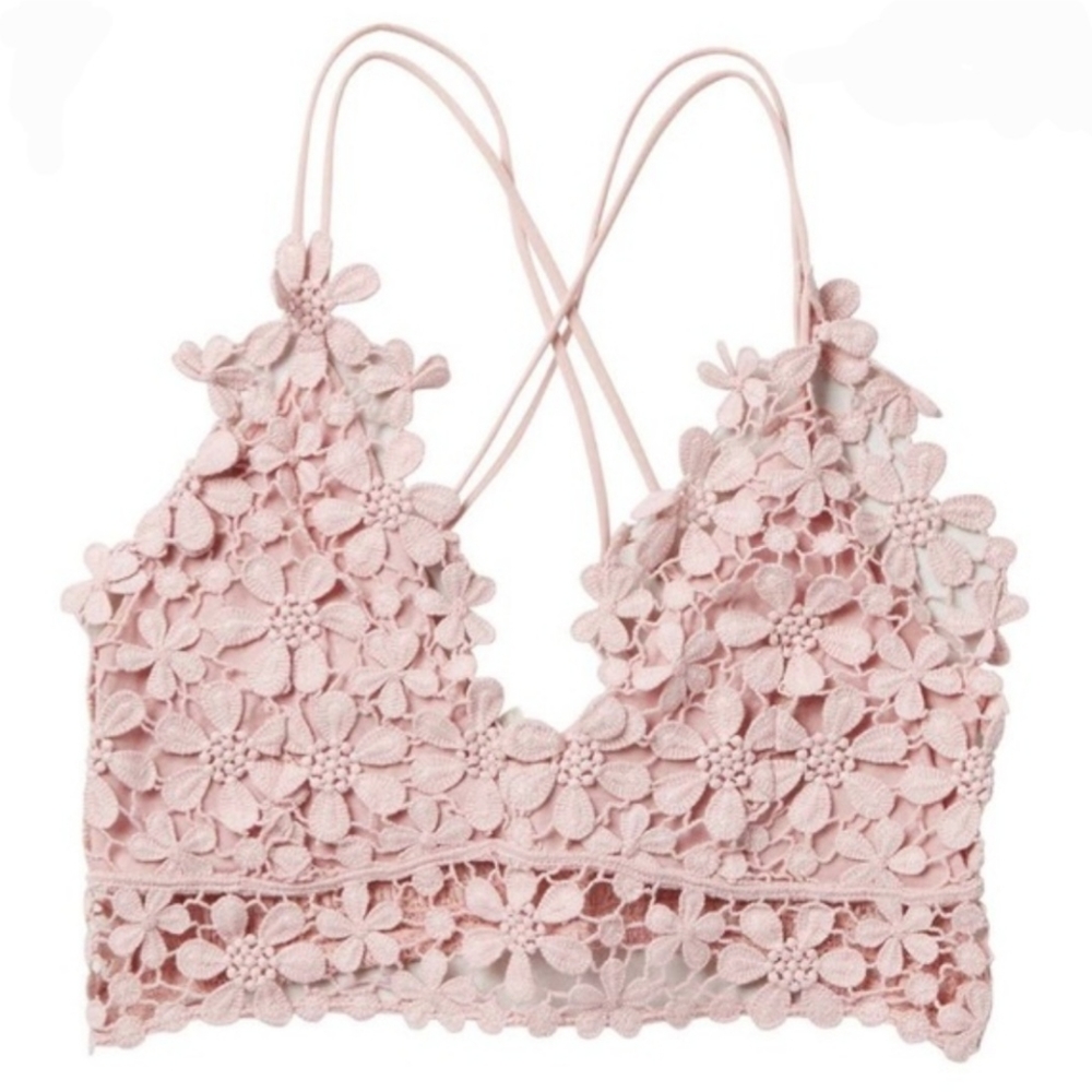 Free People Miss Dazie Pink bralette